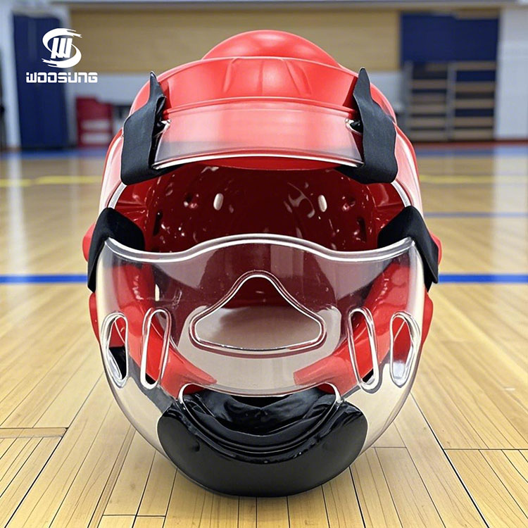 Protetor de cabeça de Taekwondo com protetor facial