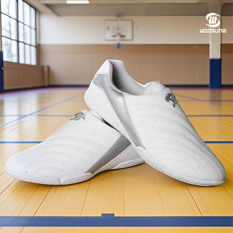 Sapatos de taekwondo brancos
